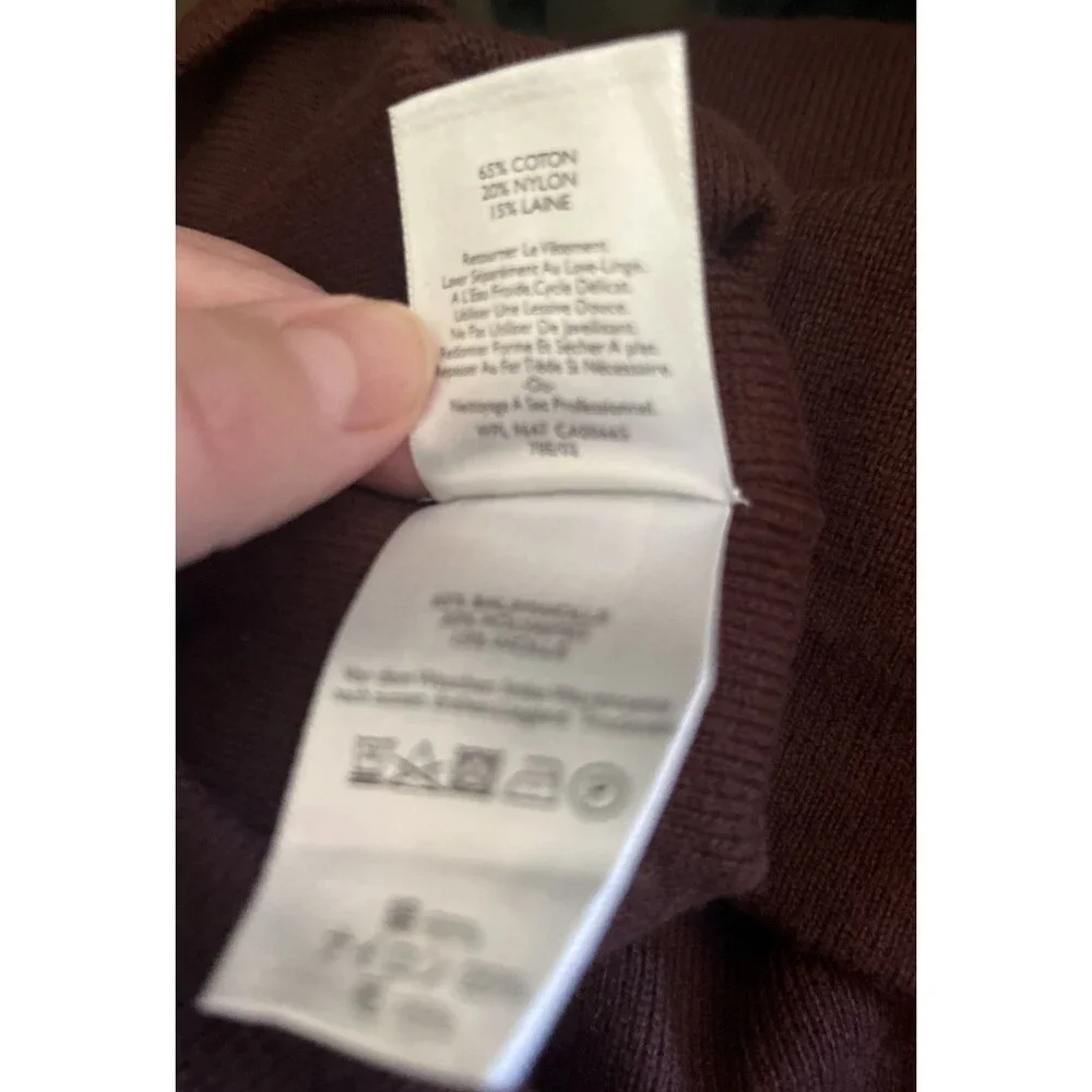 NWT Eddie Bauer Men's Fleece Convector Half-Zip Sweater Sz L TALL Wine Mahogany - Picture 9 of 10